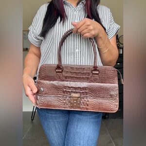 Via Spiga Italian Croc Leather Bag 👜 Pre-Loved